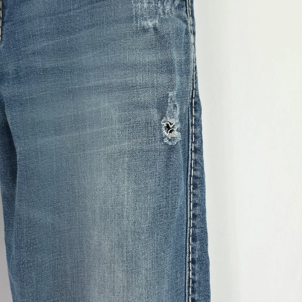 Rock 47 Wrangler Slim Bootcut Jeans Mens 32x30 Blue Medium Wash MRB47KB Western